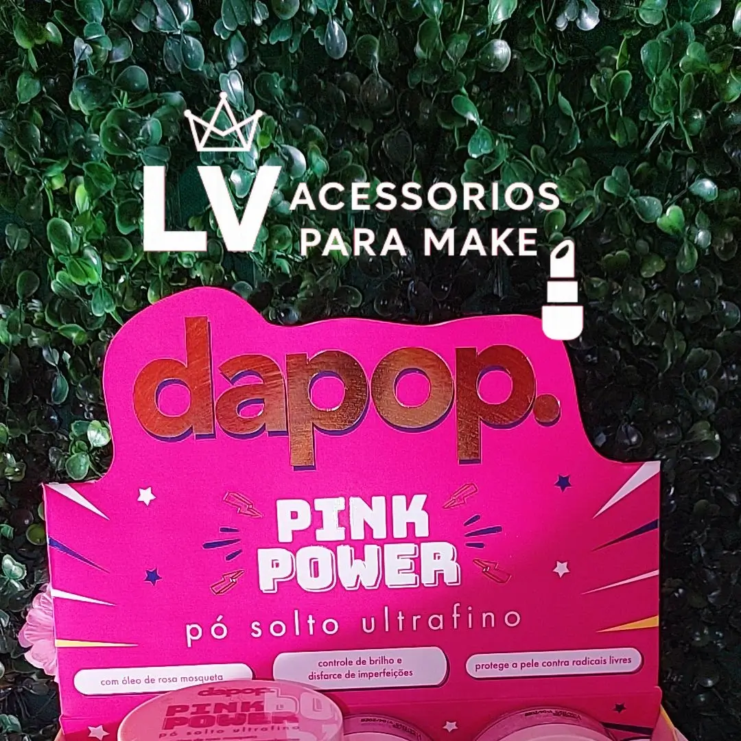 Pó solto Pink power ultrafino dapop